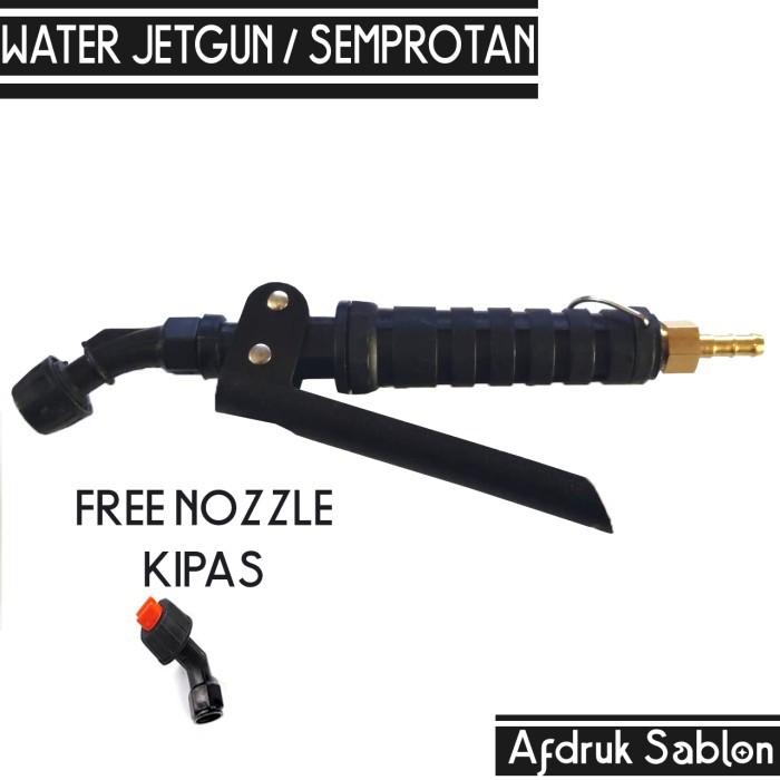Water Jet Gun Semprotan Afdruk Sablon Nozzle Plastik - Bonus Nozzle