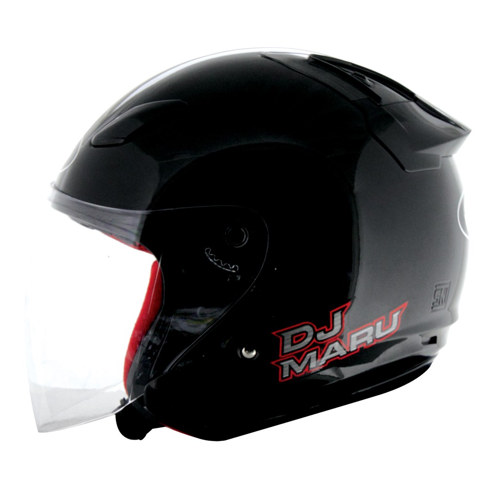 Jual Helm KYT DJ Maru Solid - Black ORIGINAL Indonesia|Shopee Indonesia