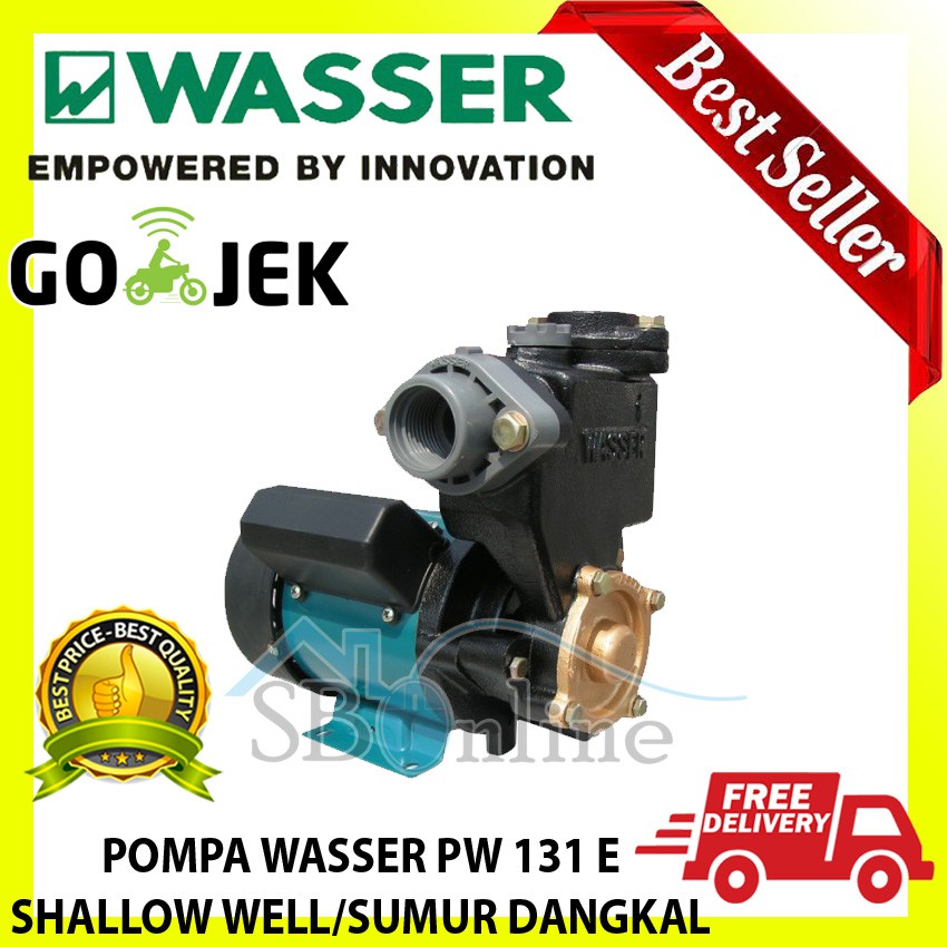 Pompa Air Sumur Dangkal-Shallow Well Pumps Non Automatic Wasser PW-131E