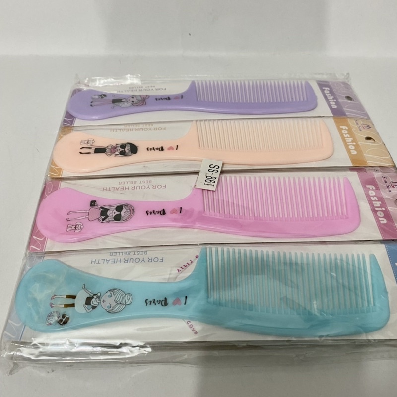 Sisir Rambut Plastik / Sisir rambut panjang / sisir rambut kokoh / Sisir rambut karakter / Sisir rambut warna