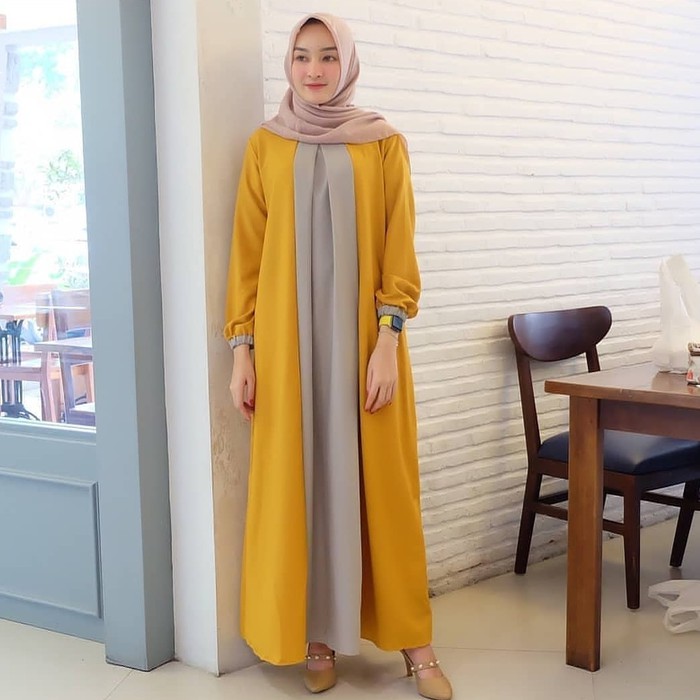 Bj219 Gamis / Pakaian Wanita Muslim Najibah Syari WY963 Baju  /  / Dress Zoe