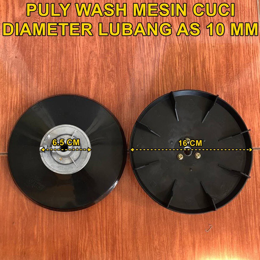 [BAYAR DITEMPAT] Pully Wash as Dinamo Mesin Cuci / Puli Cakram Kipas Dinamo Pencuci AS 10 MM 12 MM