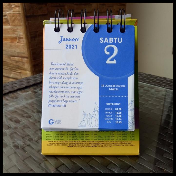 

Kalender Meja Islami Tahun 2021 Kalender Meja Anak - Gema Insani