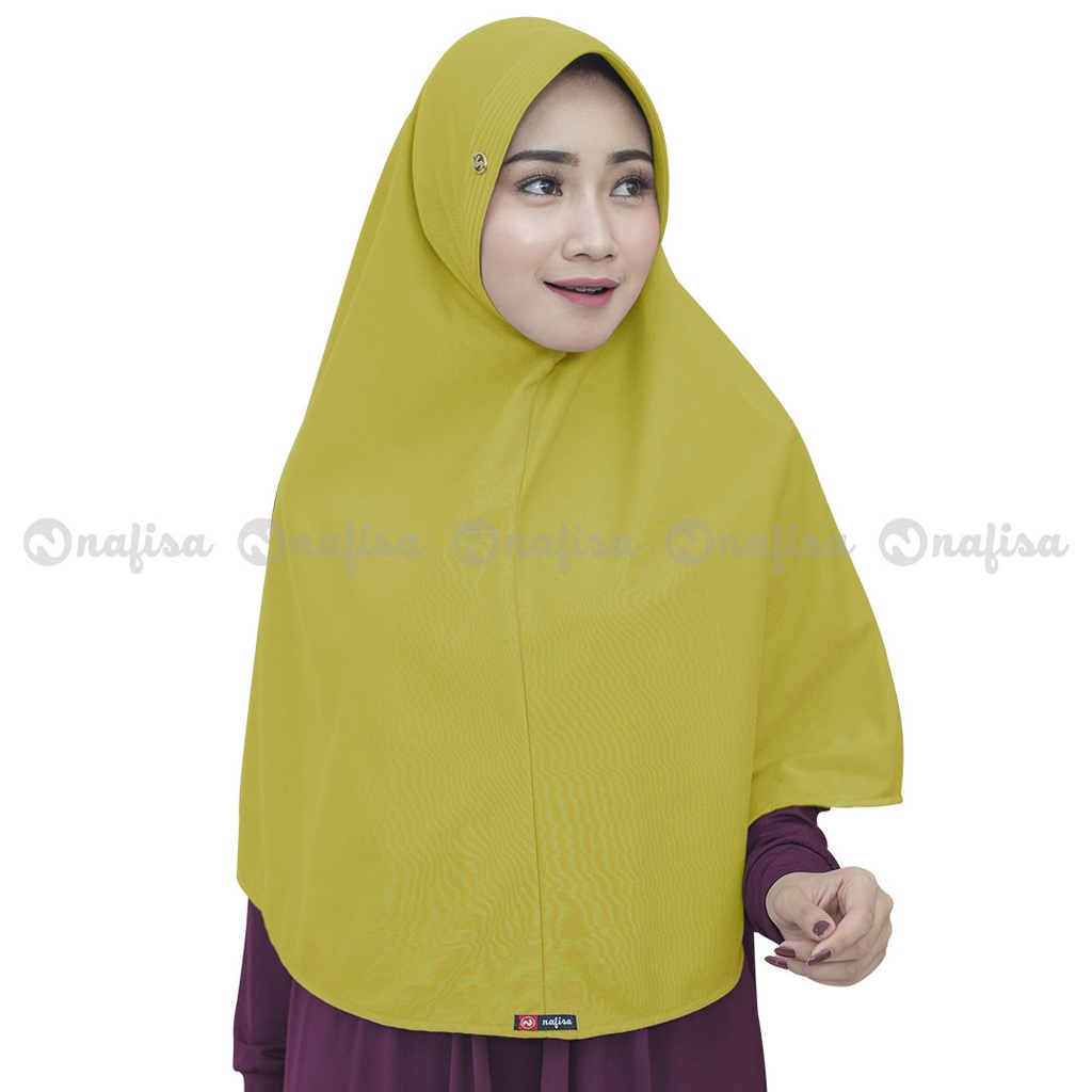 Hijab Instan NAFISA ASHA Jilbab Instan Simple Pad Kerudung Minang Hijab Instan Syari Kerudung Khimar Kaos Polos