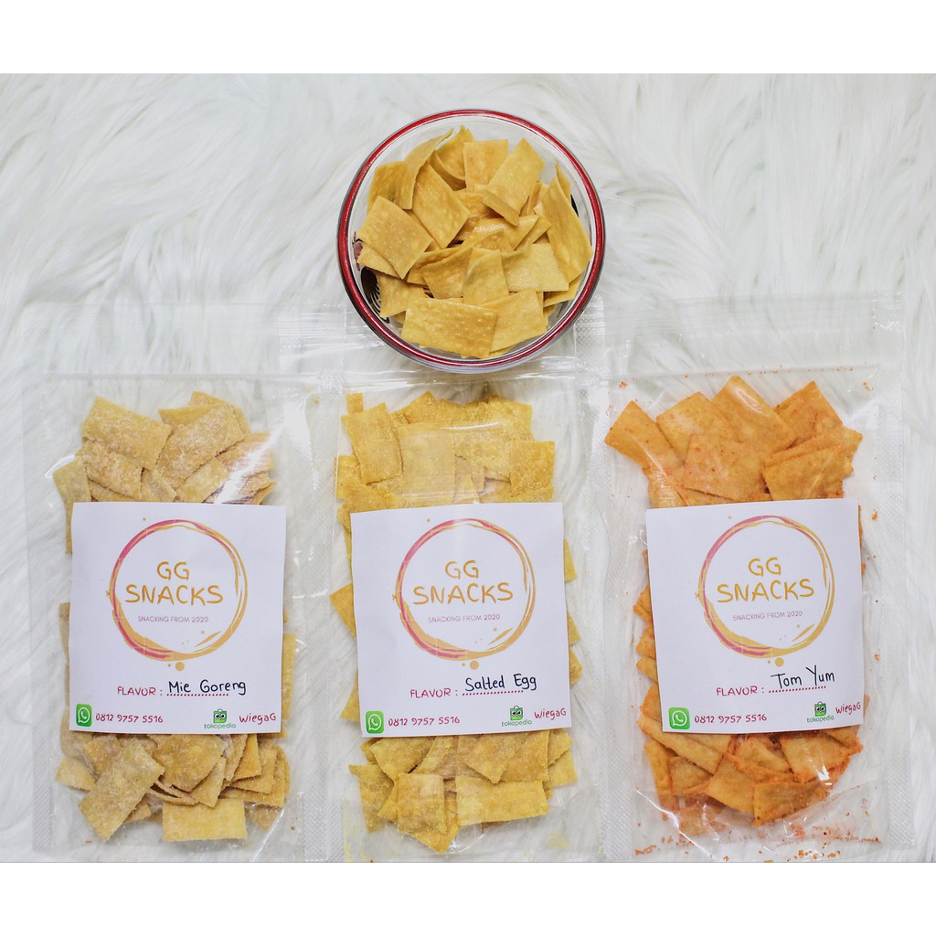 

Snack Pangsit Goreng 3 Varian Rasa 100 Gram