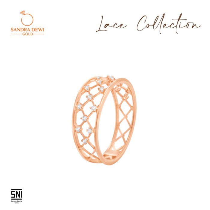 Cincin Emas Lace Collection by Sandra Dewi Gold 18K RI200345