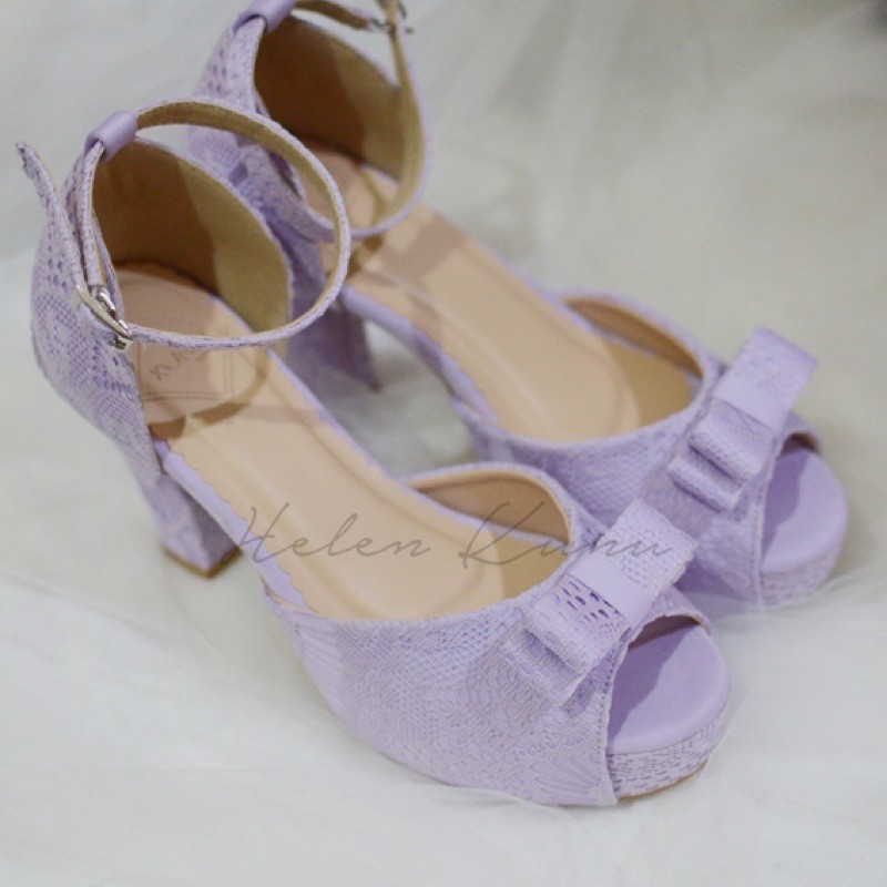 LILAC Lavender heel shoes