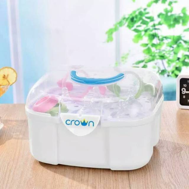 Crown Travel Bottle Rack CR 4138 Rak Botol Susu Travel  Pengering Botol Susu (packing bubnlewrap) Y1