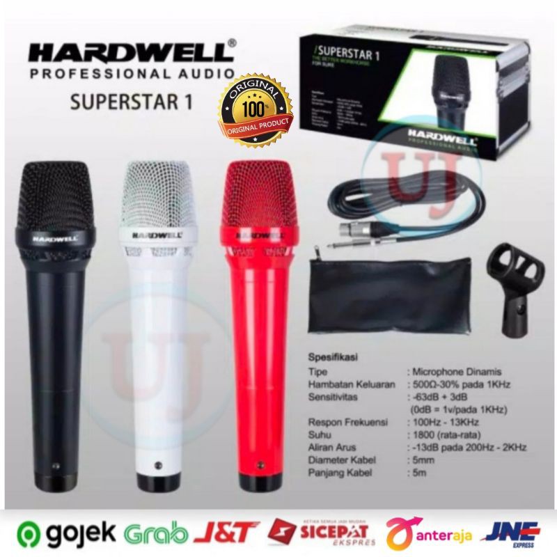 Microphone Kabel Hardwell SUPERSTAR 1 Mikrogon Terbaik Original