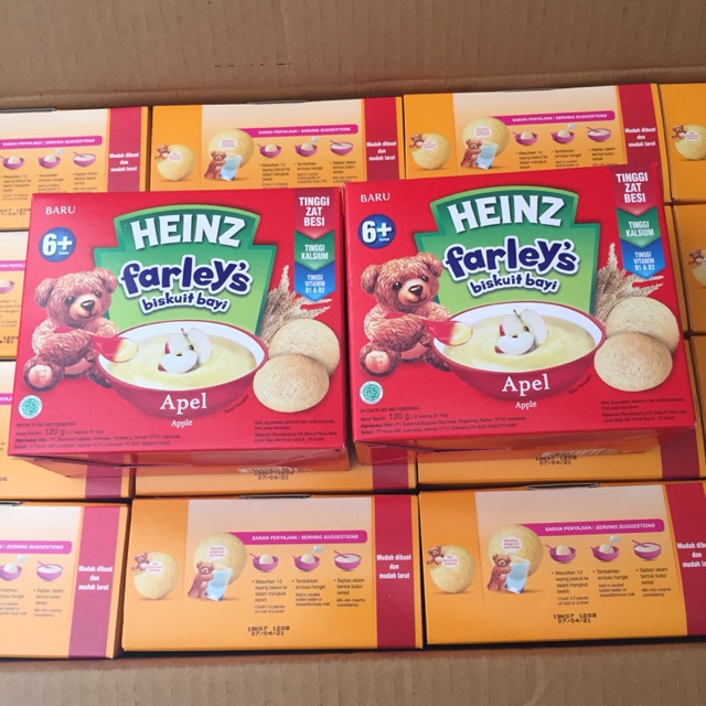 HEINZ FARLEY`S Biskuit Bayi 120gr Apel