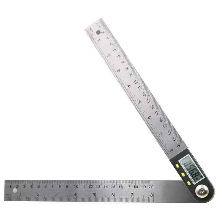 Termurah ! JIGONG Penggaris Digital Inclinometer Goniometer Angle 200mm - JIG-200