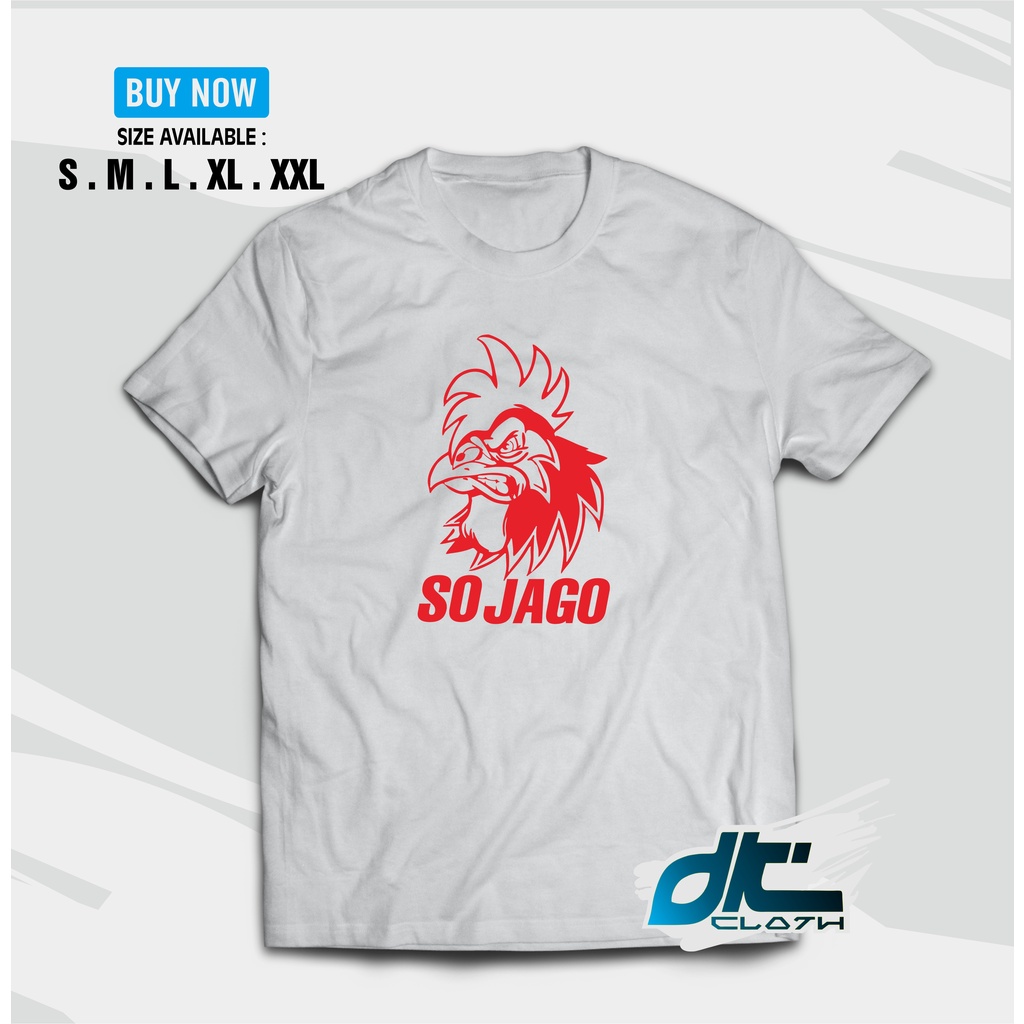 Kaos Petarung Ayam  baju sablon SO JAGO AYAM  KATUN COMBED 30S