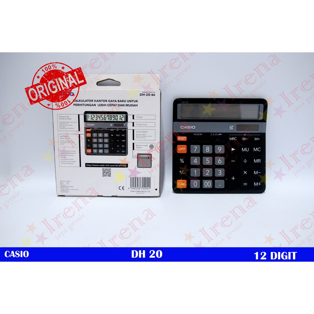 

CASIO DH 20 KALKULATOR 12 DIGIT ORIGINAL