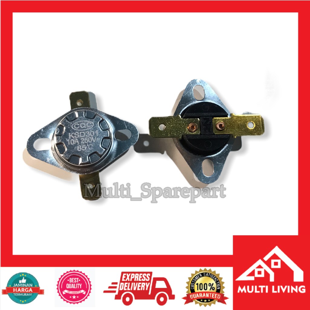 Thermostat Bimetal 85 derajat  Pemutus Arus  Otomatis