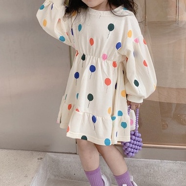 babyfit SWEET BALOON baju dress anak perempuan lengan panjang sc-m531r