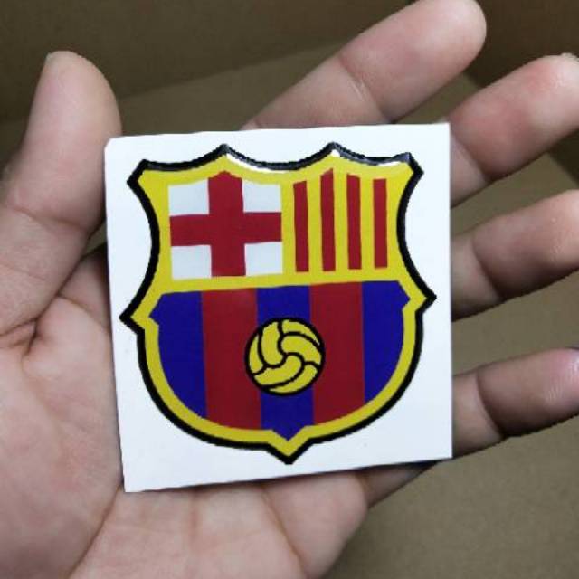 

logo barcelona sticker timbul