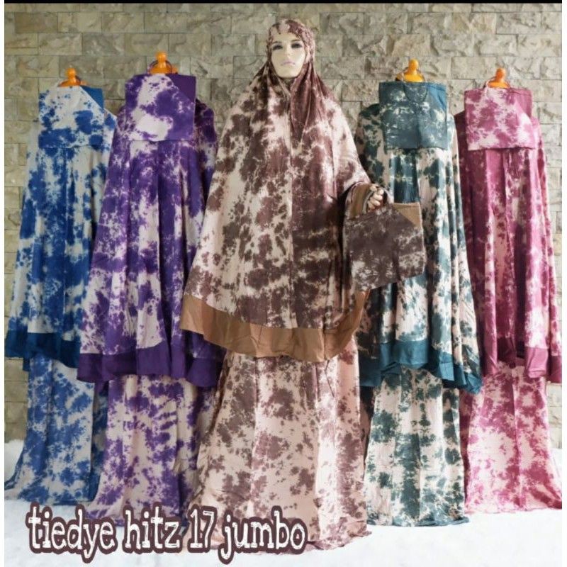 Mukena Bali Tiedye Hitz17Jumbo