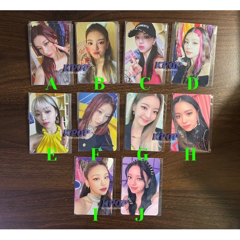 ITZY PHOTOCARD MECIMA POB BENEFIT FANSIGN YEJI PHOTO CARD LIA RYUJIN CHAERYONG LIA YUNA