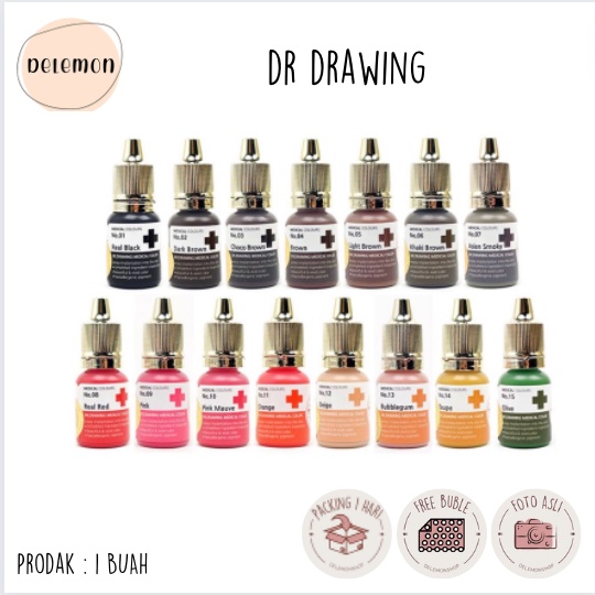 Dr Drawing Color Eraser For Eyebrow / Eyeliner 10ml Penghilang sulam