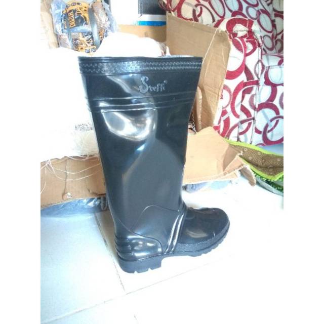 Sepatu boot steffi panjang tinggi boots karet