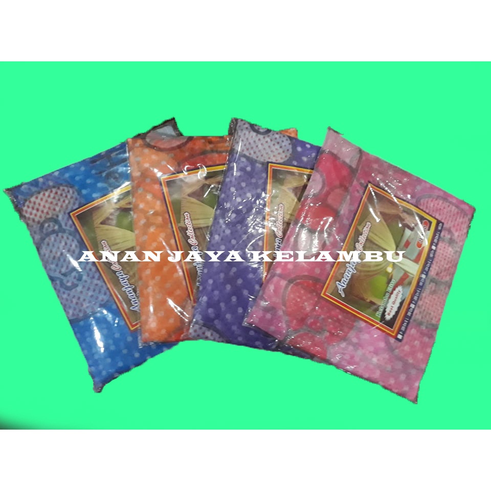 KELAMBU KASUR KOTAK TEBAL MOTIF KARAKTER HELLOKITTY  JUMBO UKURAN 180 X 200 KELAMBU ANTI NYAMUK 100%