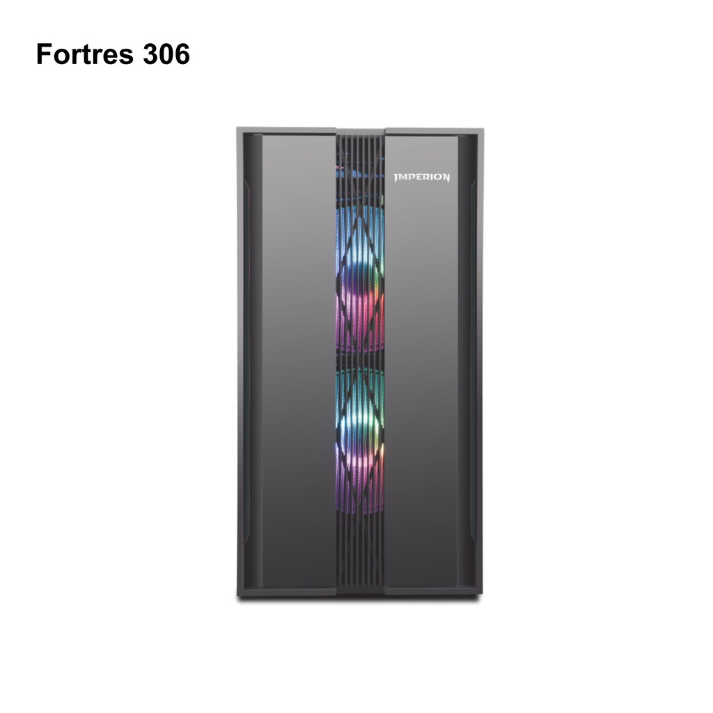 casing pc imperion fortress 306 gaming pc case free 3 fan