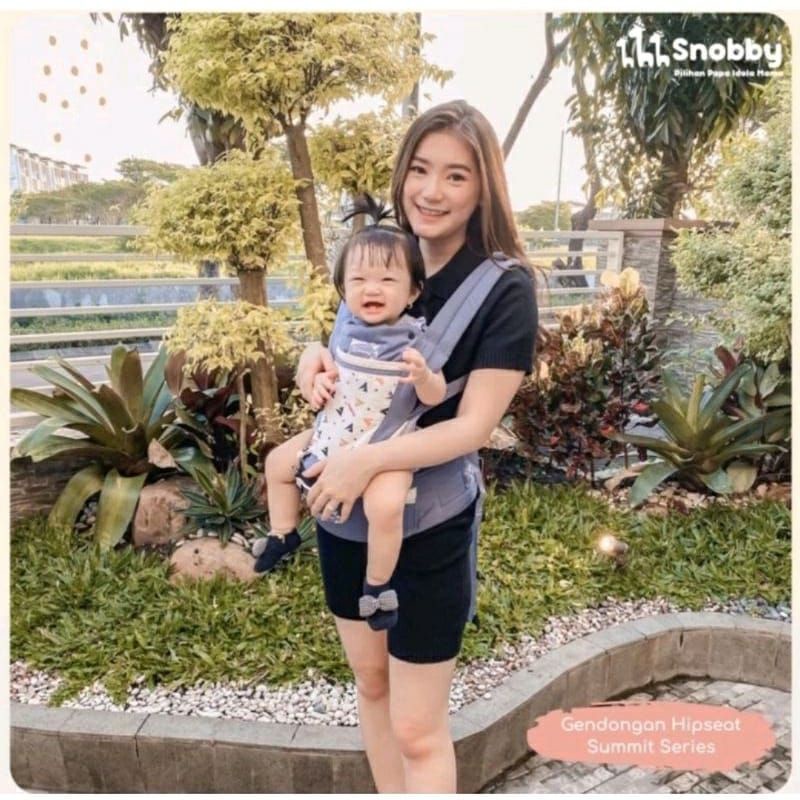 Snobby Gendongan Bayi Hipseat 6 Posisi + Saku Sirkulasi Print Summit Series - TPG 6241