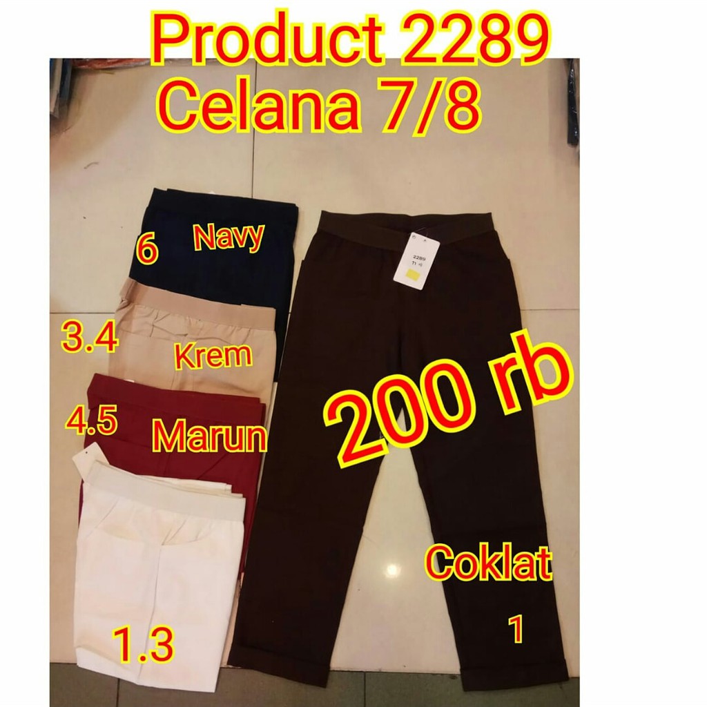 Celana 7/8 wanita import Product 2289 katun