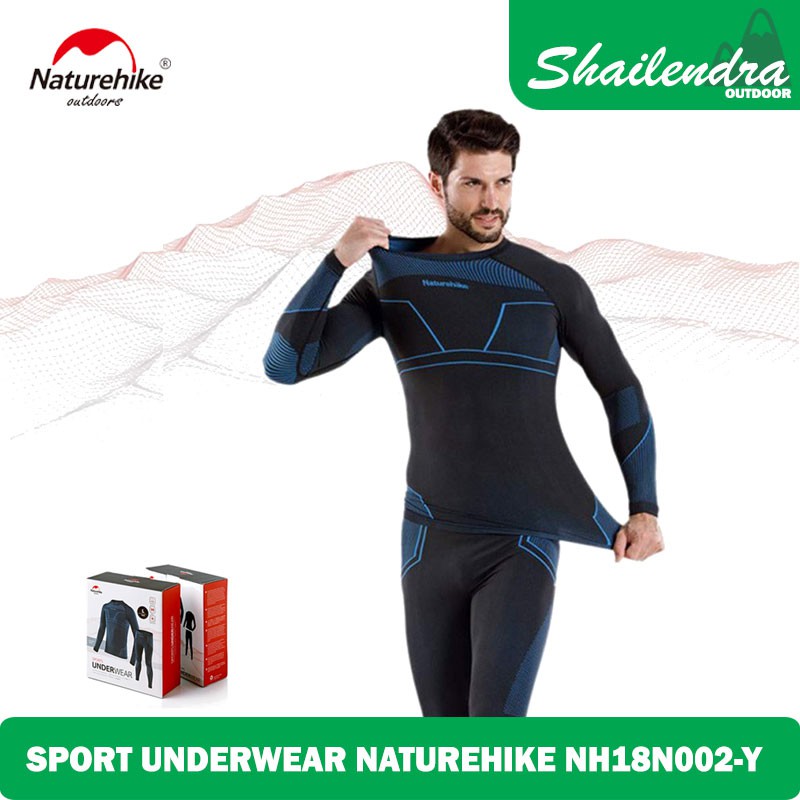 BAJU FITNES SPORT UNDERWEAR NATUREHIKE NH18N002-Y BASELAYER QUICKDRY