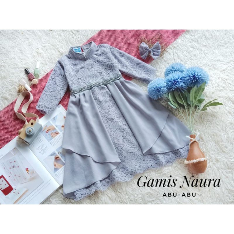 GAMIS ANAK / GAMIS DEWASA / GAMIS NAURA / GAMIS COUPLE / NAURA WARNA NAVY