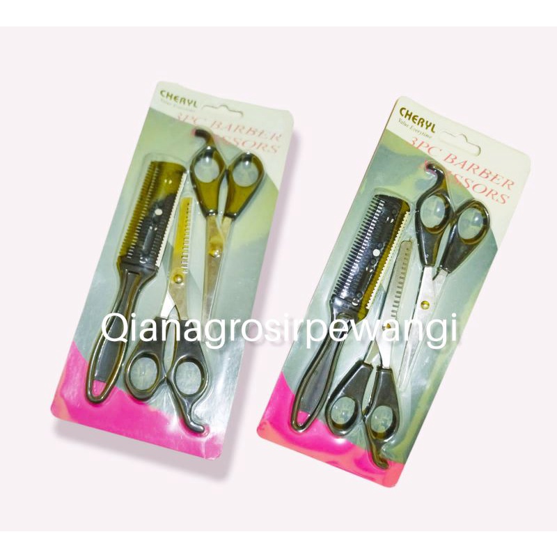 Gunting Sasak/Gunting Rambut Set 3 in 1