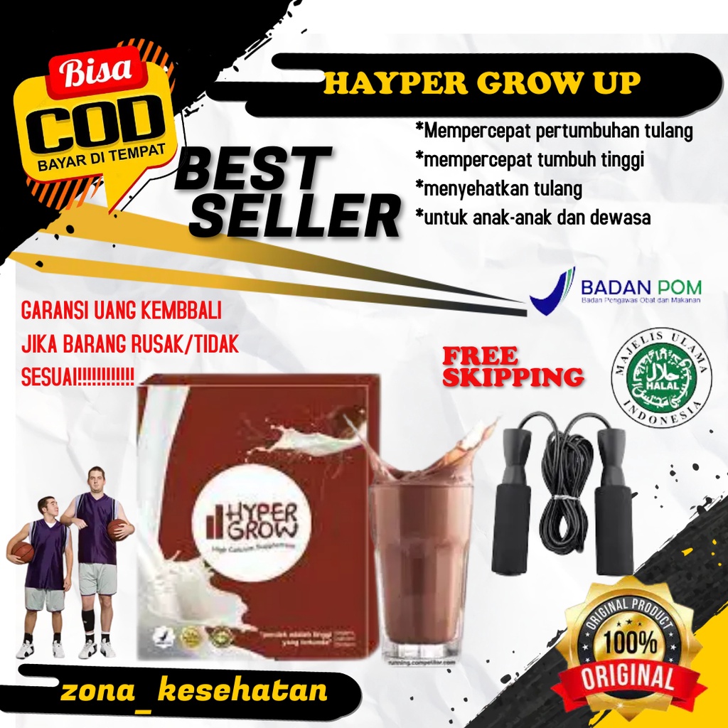 Jual Susu Hyper Grow Original Peninggi Badan Alami Ready Persachet