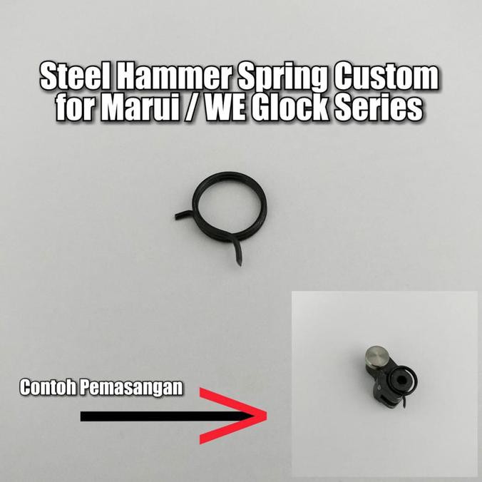 STEEL HAMMER SPRING 150% FOR MARUI / WE GLOCK SERIES