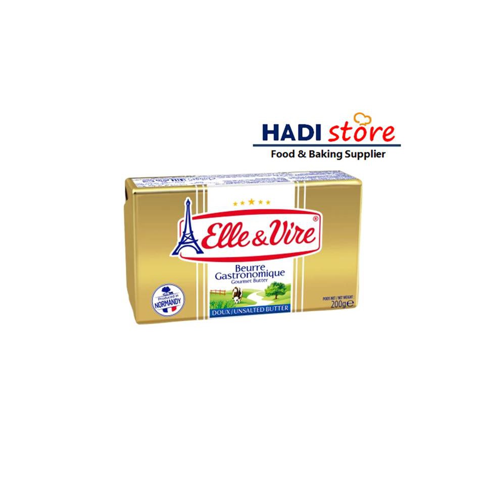 

ELLE VIRE UNSALTED BUTTER 200 GR