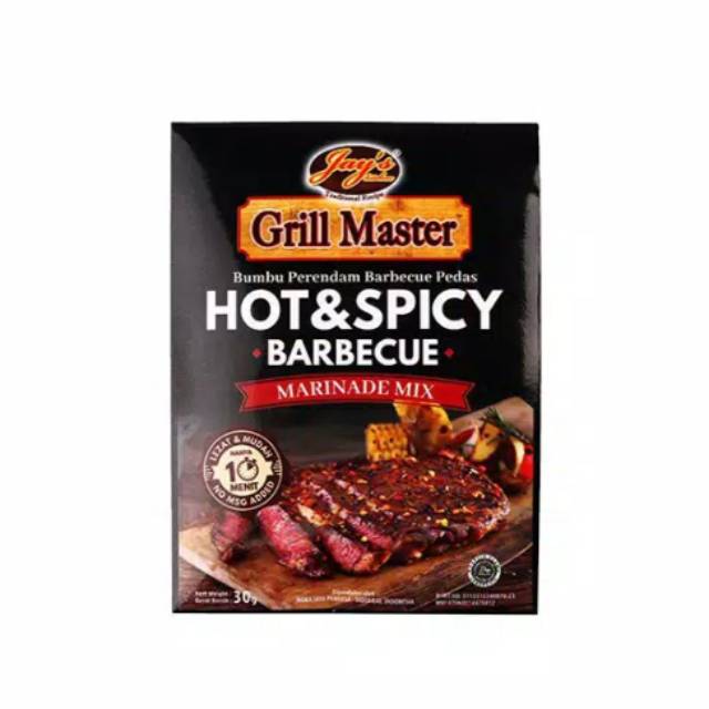 

Jay's Kitchen Grill Master Hot & Spicy Barbecue Marinade Mix 30 gr