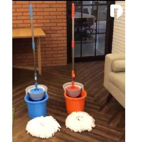 Alat pel lantai otomatis tanpa peras tangan  Iclean Magic Spin MOP