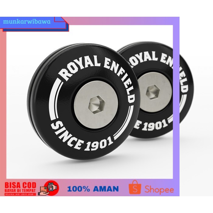 (BISA COD) ROYAL ENFIELD BAR END / JALU STANG AKSESORIS (1720058/B)