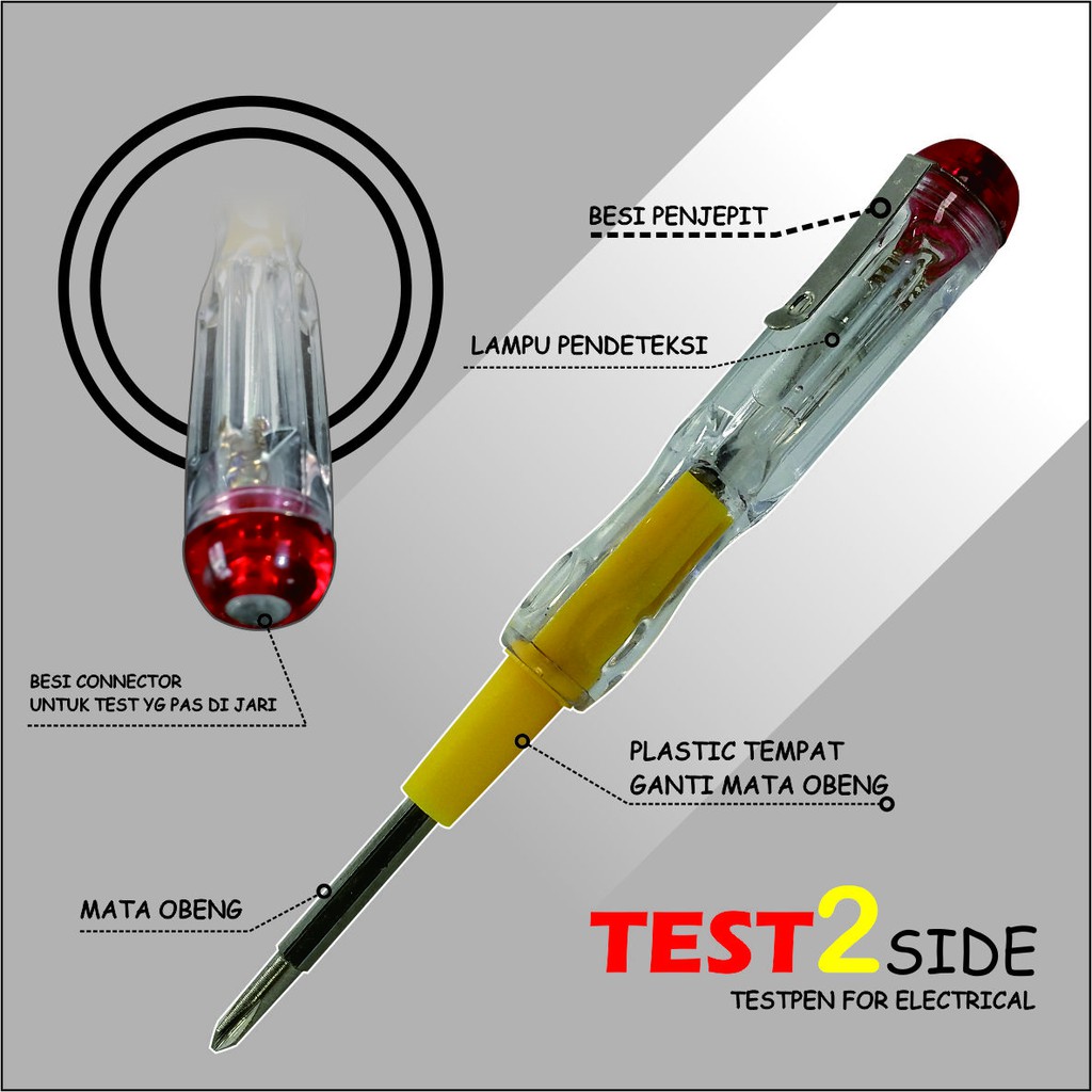 Testpen Jepit 2 Arah Bolak Balik