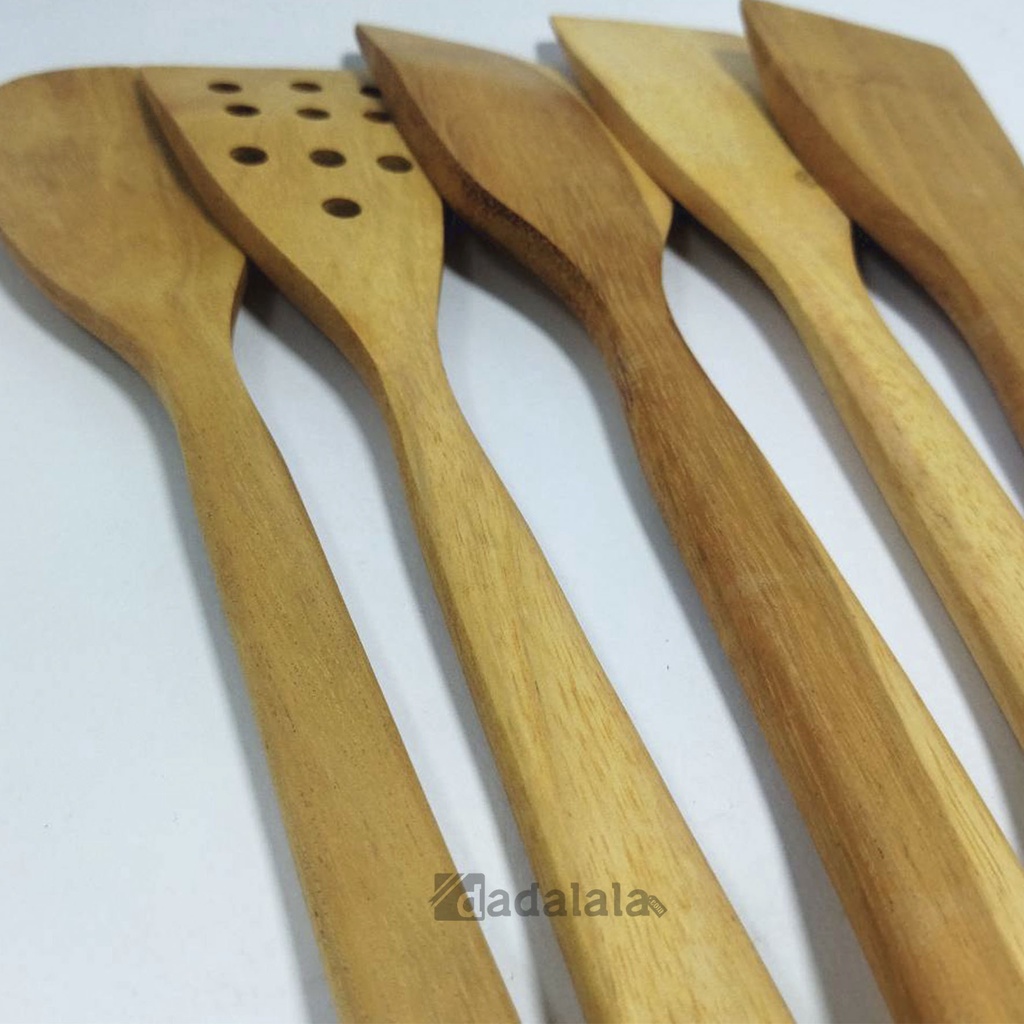 DADALALA Spatula Kayu / Sodet Kayu Lamtoro (Harga SATUAN)