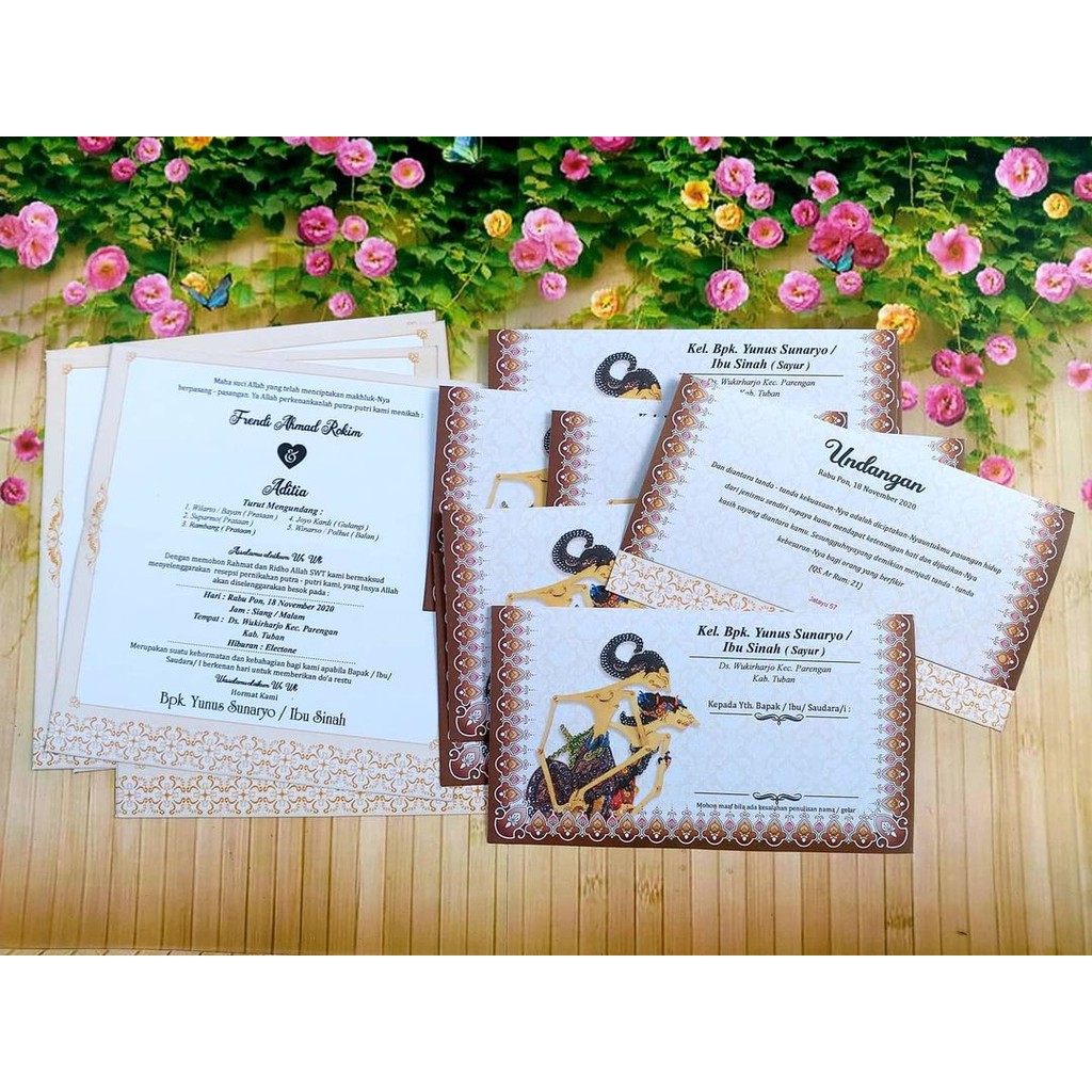 Undangan Pernikahan Murah Unik Elegan Nikah Kertas Blangko jatayu 57