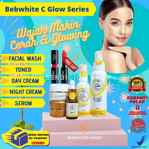 BEBWHITE C SKINCARE ORIGINAL GLOW SERIES / ACNE SERIES BEBWHITEC BBC SERUM WAJAH SKINCARE PRIA BN07