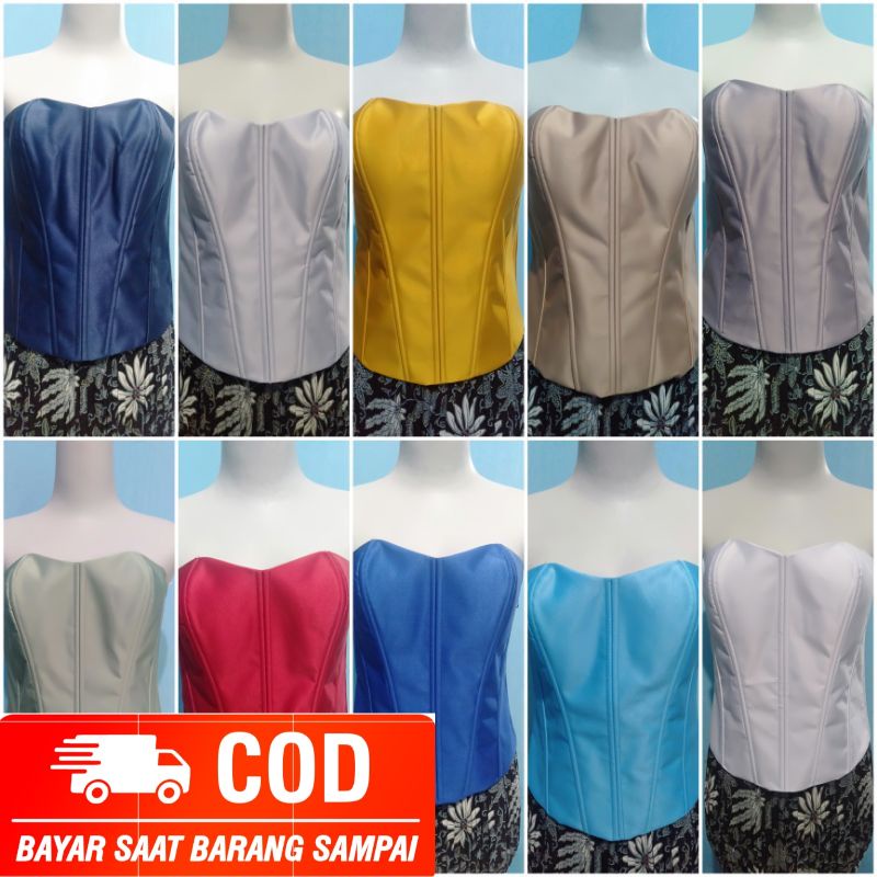 KAMISOL SATIN /LONGTORSO/BUSTIER/DALEMAN KEBAYA/ KEMBEN tulang 10