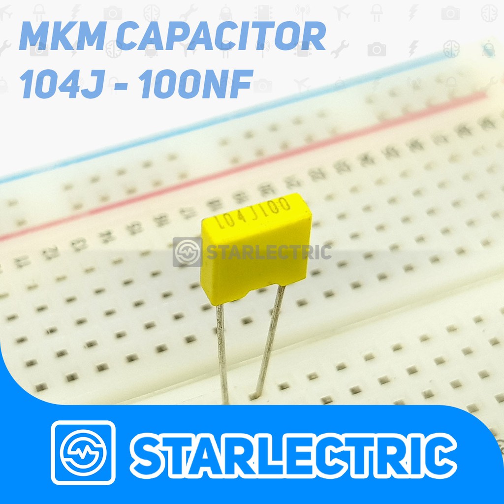 Kapasitor 100nf  Capasitor 104 0.1uf  Cap 100 nf 0.1 uf 0,1uf 0,1 uf 100v MKM MKT MKP 100volt