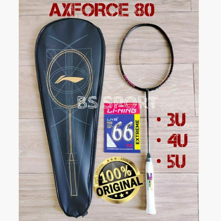 RAKET BADMINTON LINING AXFORCE 80 AX FORCE 80 ORIGINAL