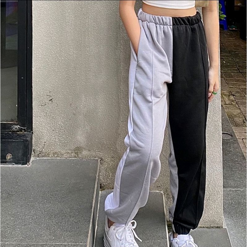 Three Tone Sweatpants / celana jogger