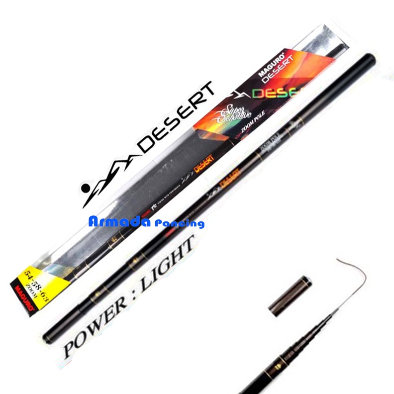 Joran Pancing Tegek Zoom Maguro DESSERT | Pole Rod | Sensitif I Joran Tegek