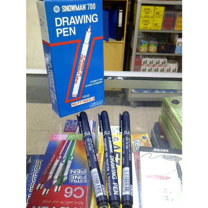 

Pendrawing- 3 Pc Drawing Pen Snowman 0.1 , 0.2 Dan 0.3 -Drawing-Pen.