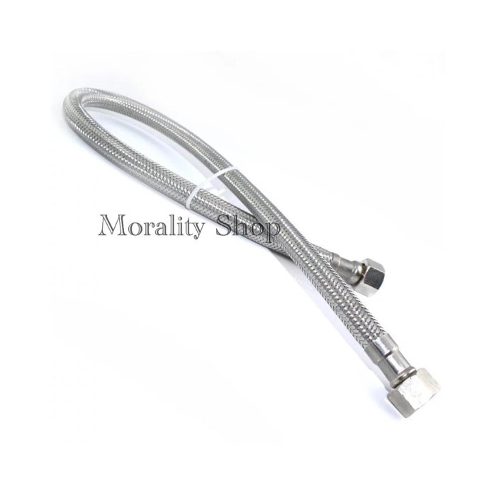 Selang Fleksibel anyaman 100 cm stainless AG-flexible hose 1 meter untk selang air panas dingin