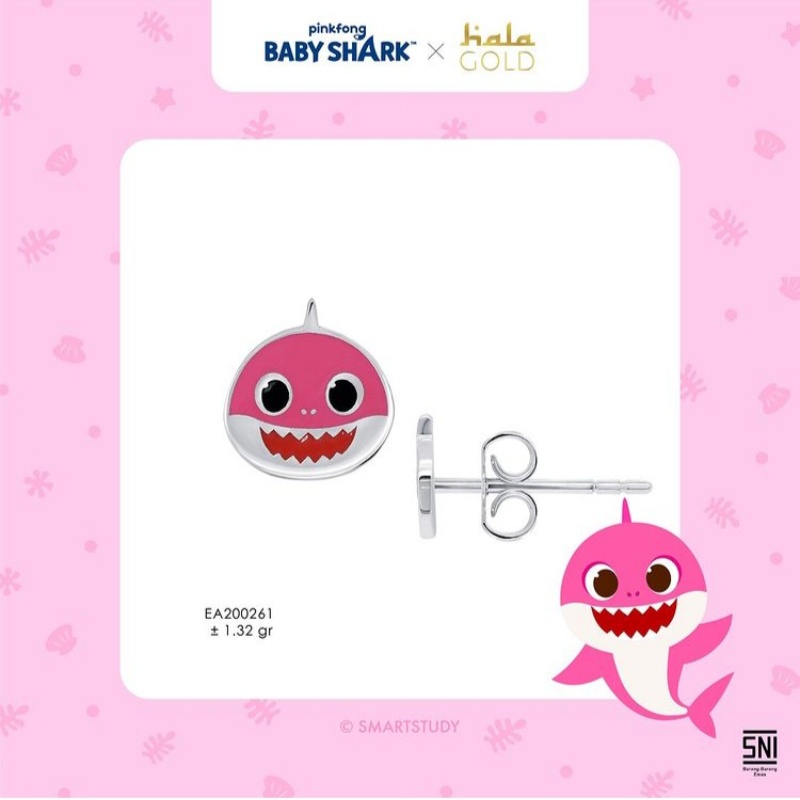 Anting Anak Hala Gold Baby Shark Collections EA200261