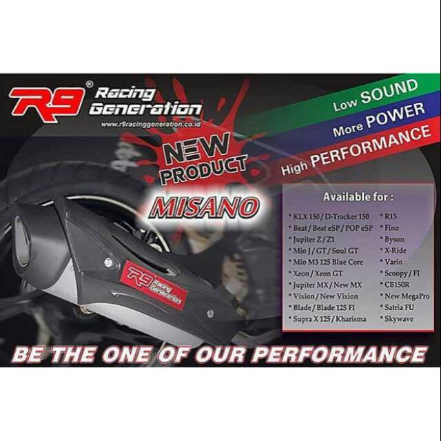 Knalpot R9 Misano AEROX